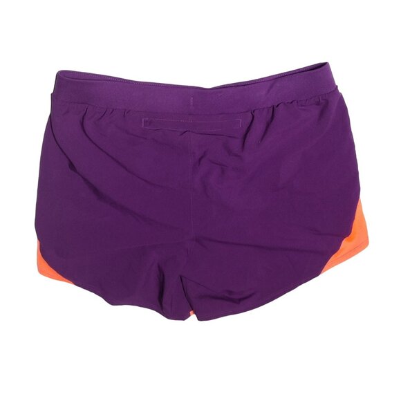 Under Armour Women's Fly-By 2.0 Shorts Brief Lined Purple-Pink Size M - Picture 6 of 6